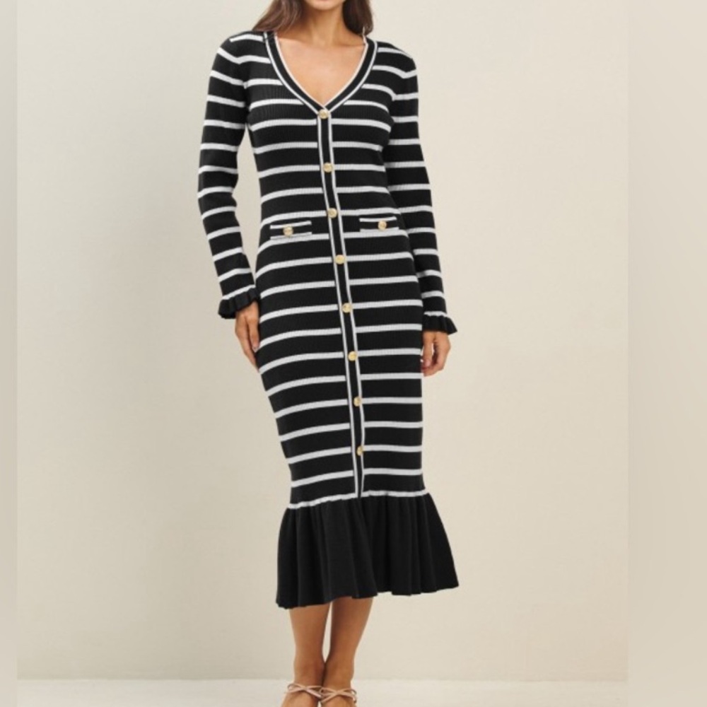 Cara Cara Marina Midi Dress Medium - Picture 2 of 4